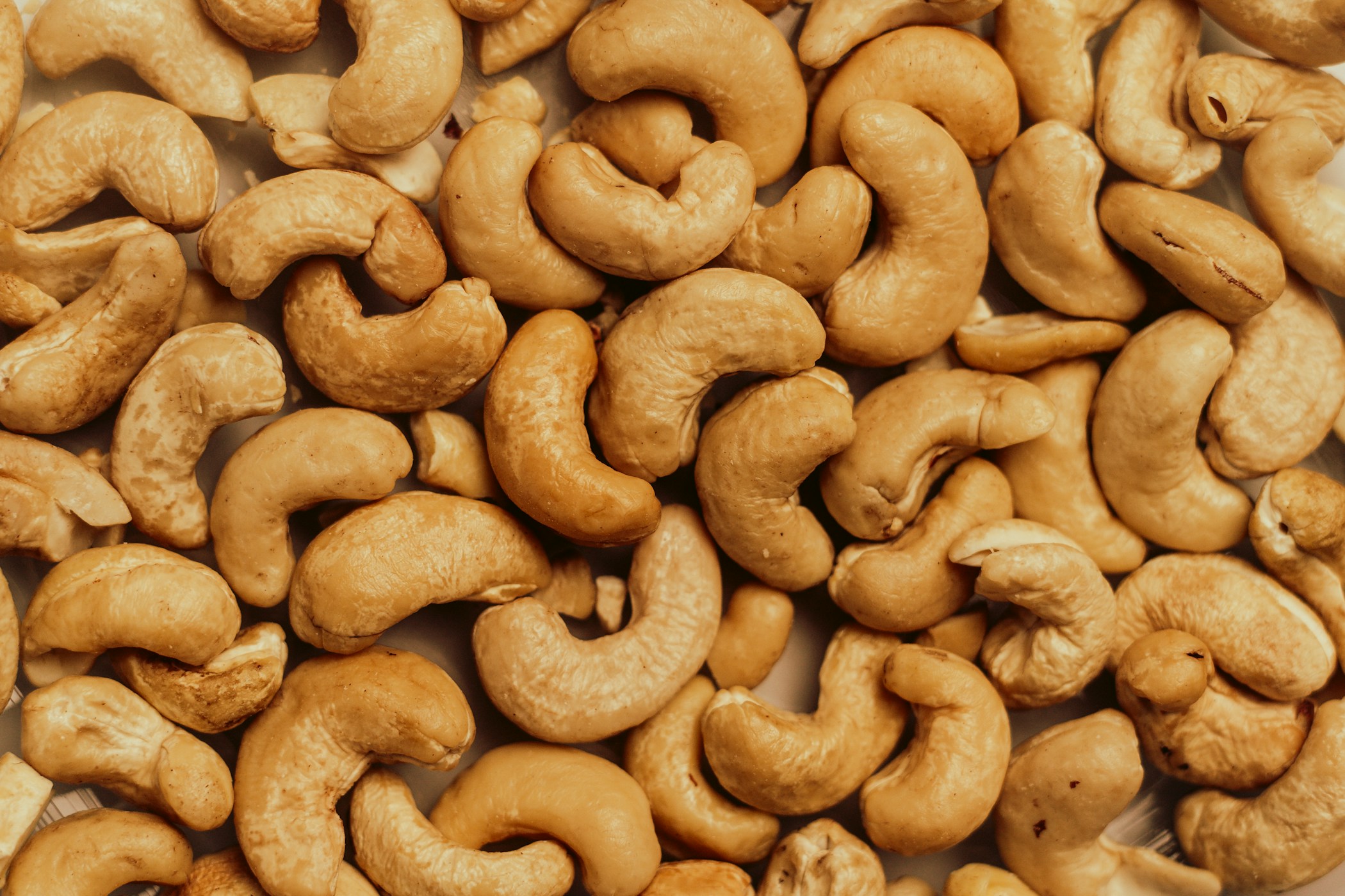 cashew nuts with natural lighting