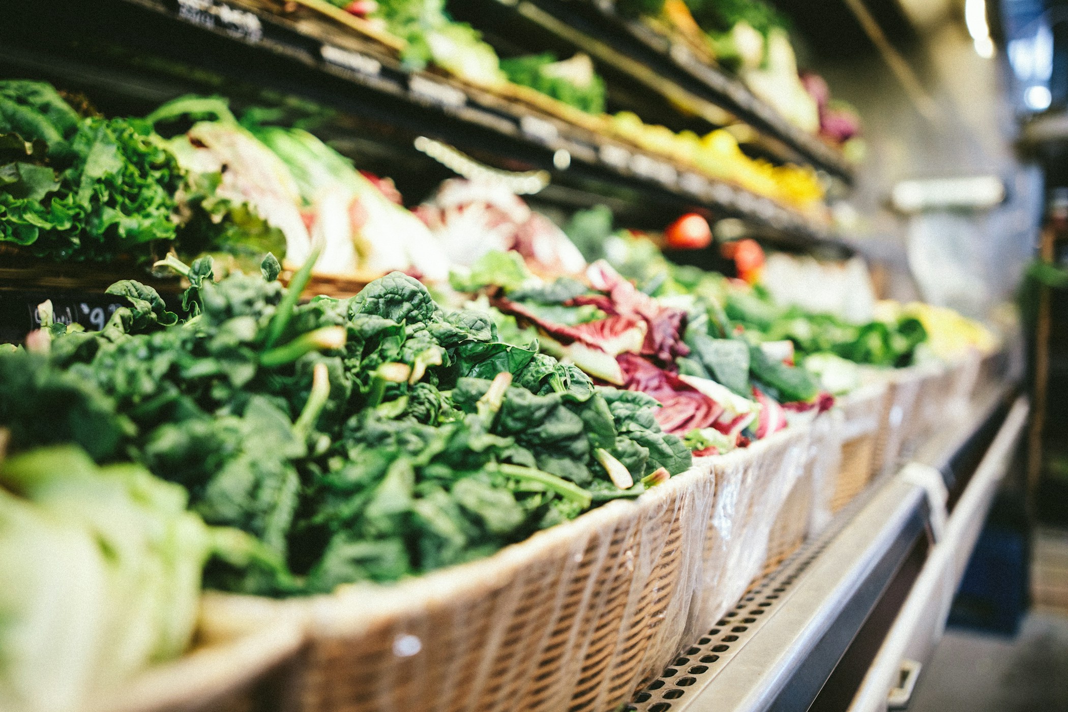 Vegetables at a market