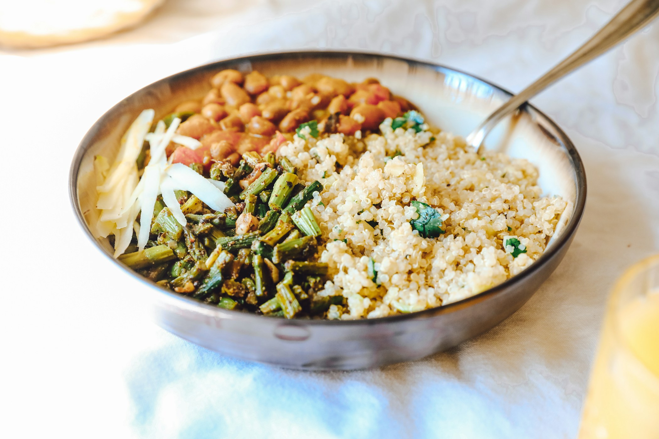 Healthy Meal Bowl with quinoa salad